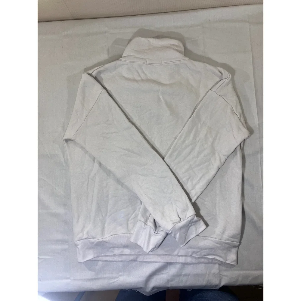 Nine Britton Womens Pullover Sweatshirt Quarter Zip Quilted‎ Mock Neck Sweater